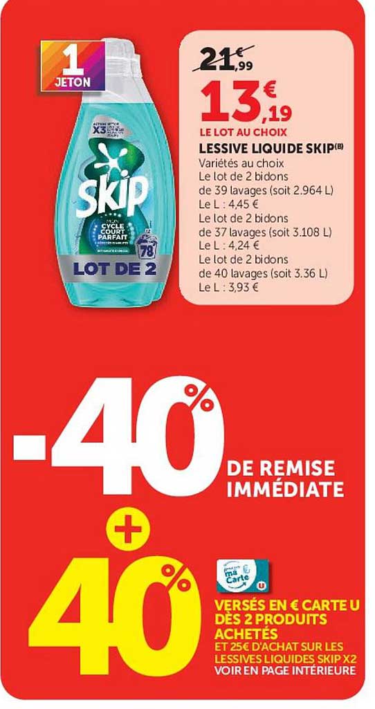 LESSIVE LIQUIDE SKIP(B)