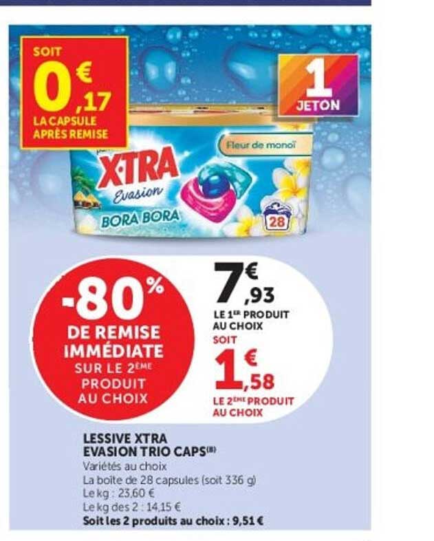 LESSIVE XTRA EVASION TRIO CAPS®