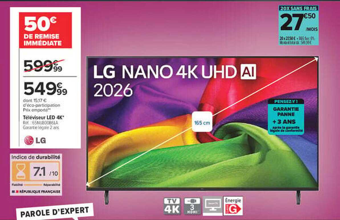 LG NANO 4K UHD AI 2026