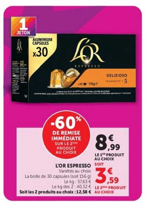 L'OR ESPRESSO Variétés au choix