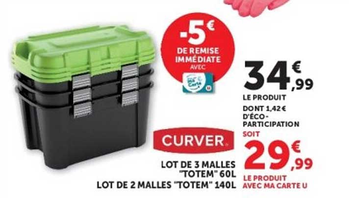 LOT DE 3 MALLES “TOTEM” 60L
LOT DE 2 MALLES “TOTEM” 140L