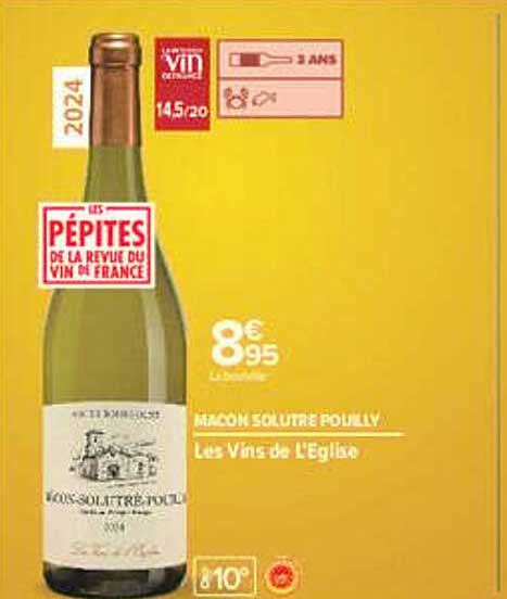 MÂCON SOLUTRÉ-POUILLY Les Vins de l'Eglise