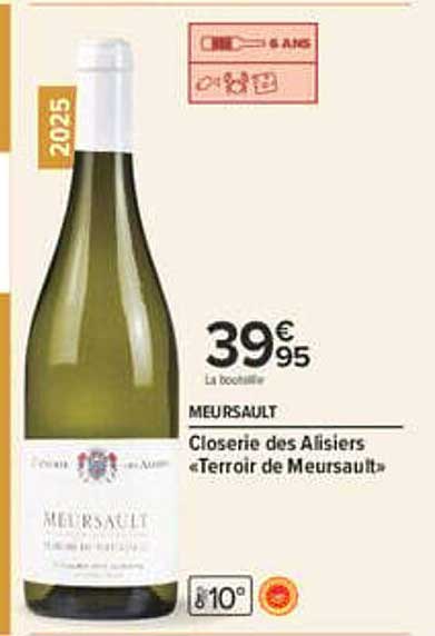 MEURSAULT Closerie des Alisiers «Terroir de Meursault»