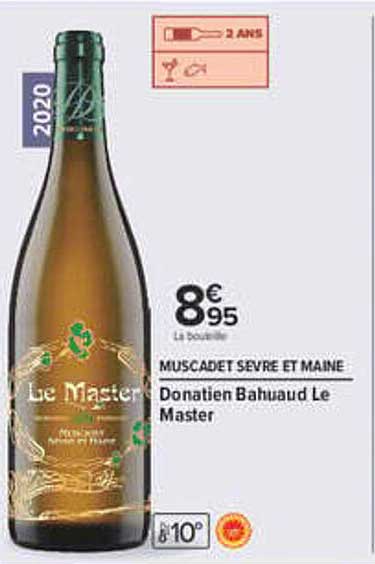 MUSCADET SEVRE ET MAINE Donatien Bahuaud Le Master
