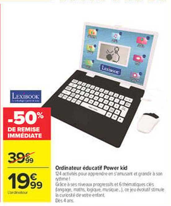 Ordinateur éducatif Power kid