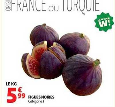 ORIGINE FRANCE ou TURQUIE FIGUES NOIRES Catégorie 1