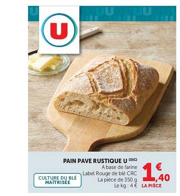 PAIN PAVE RUSTIQUE U