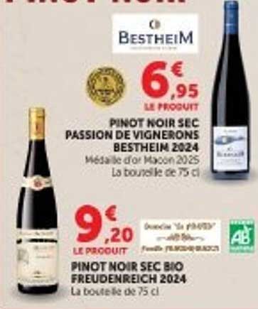 PINOT NOIR SEC PASSION DE VIGNERONS BESTHEIM 2024