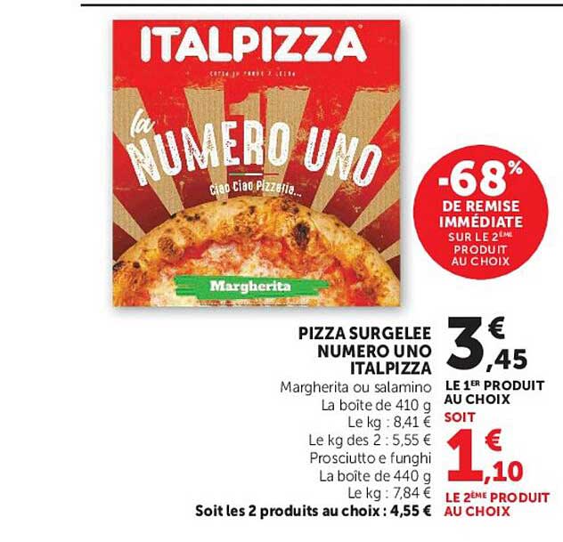 PIZZA SURGELÉE NUMERO UNO ITALPIZZA