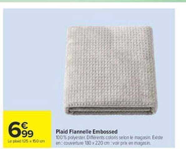 Plaid Flanelle Embossed