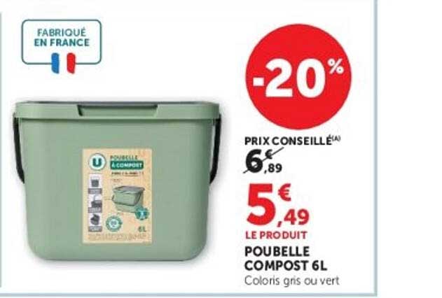 POUBELLE COMPOST 6L