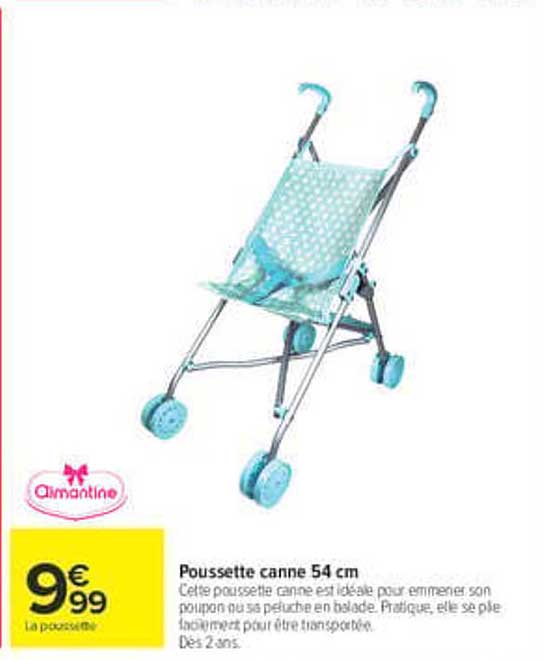 Poussette canne 54 cm