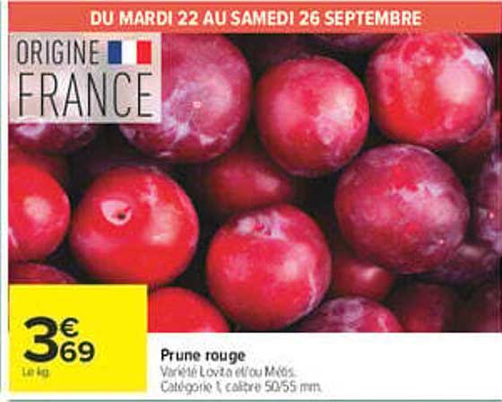 Prune rouge