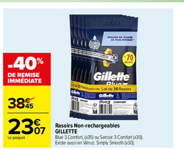 Rasoirs Non-rechargeables GILLETTE