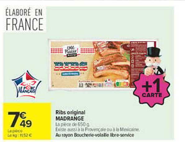 Ribs original MADRANGE