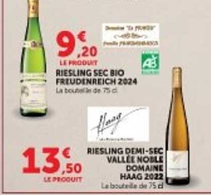 RIESLING SEC BIO FREUDENREICH 2024