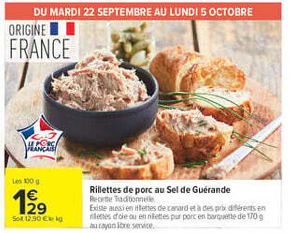 Rillettes de porc au Sel de Guérande