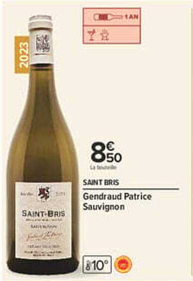 SAINT BRIS Gendraud Patrice Sauvignon