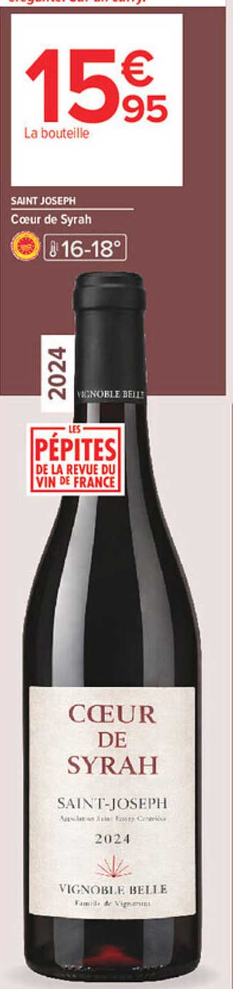 SAINT JOSEPH Cœur de Syrah