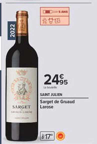 SAINT JULIEN Sarget de Gruaud Larose