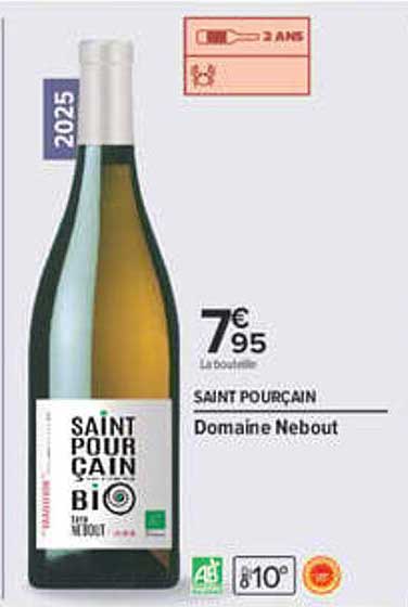 SAINT POURCAIN BIO Domaine Nebout