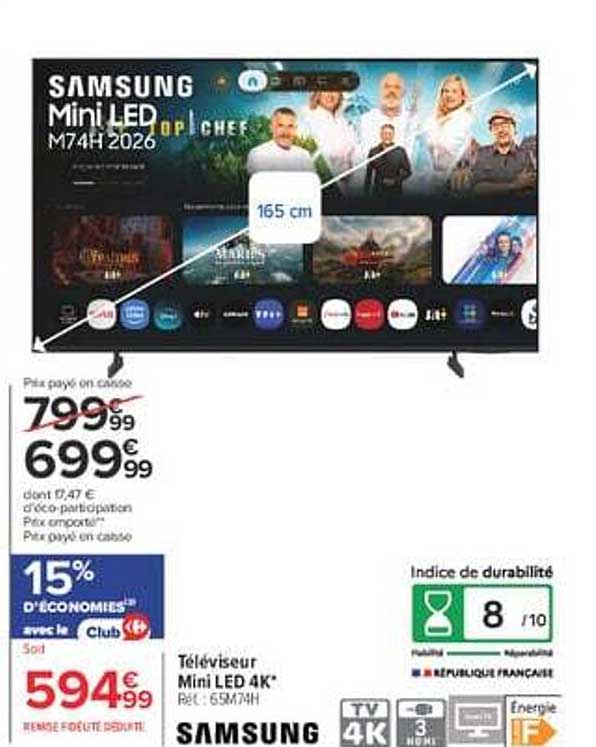 SAMSUNG Mini LED 4K M74H 2026