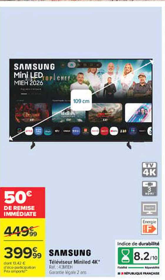 SAMSUNG Téléviseur Miniled 4K*
