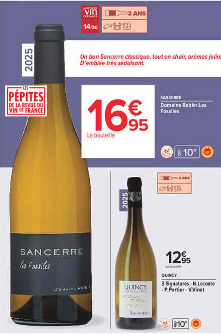 SANCERRE Domaine Roblin Les Fossiles