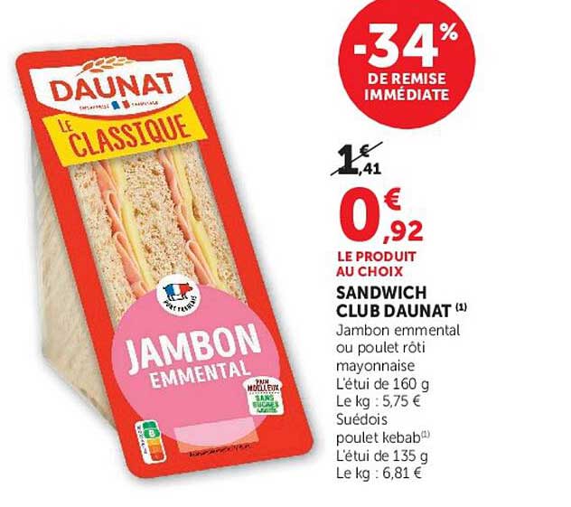 SANDWICH CLUB DAUNAT