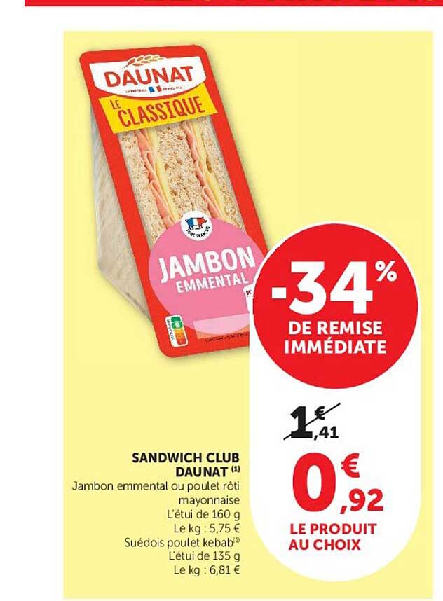 SANDWICH CLUB DAUNAT