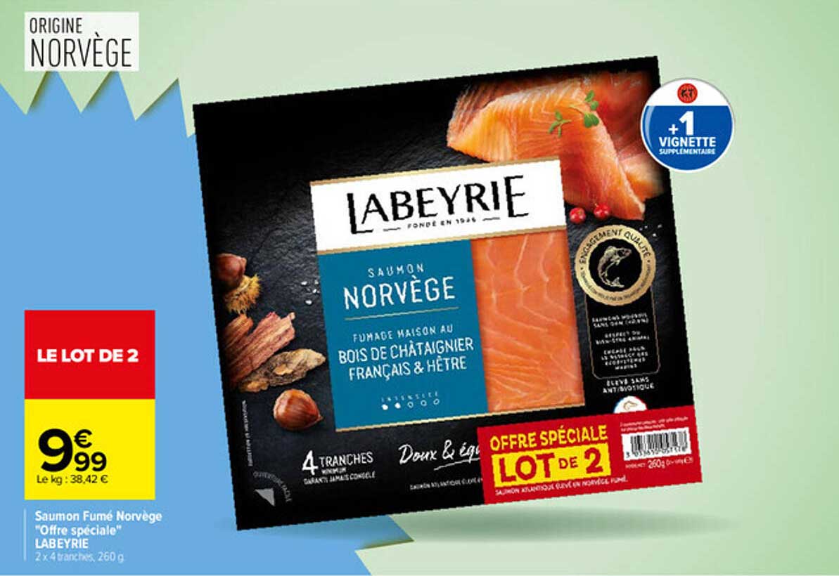Saumon Fumé Norvège "Offre spéciale" LABEYRIE