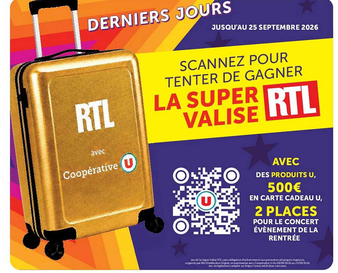 SCANNEZ POUR TENTER DE GAGNER LA SUPER VALISE RTL