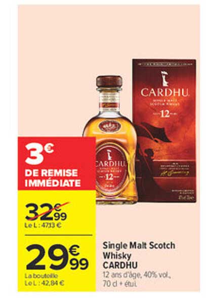 Single Malt Scotch Whisky CARDHU
