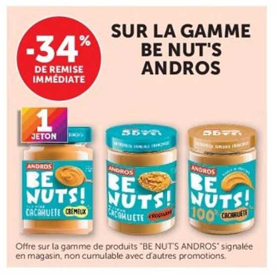 SUR LA GAMME BE NUT'S ANDROS