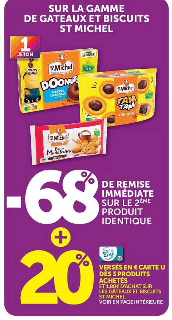 SUR LA GAMME DE GATEAUX ET BISCUITS ST MICHEL