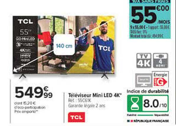 Téléviseur Mini LED 4K
