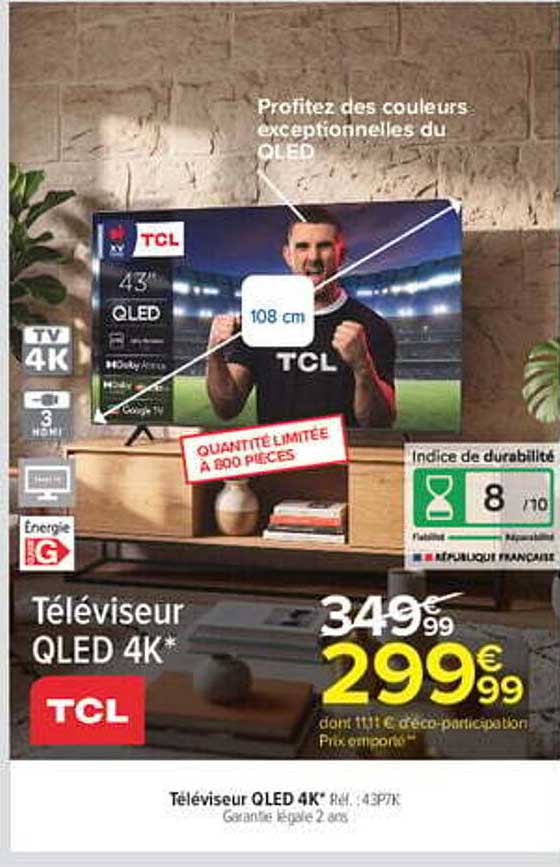 Téléviseur QLED 4K*
