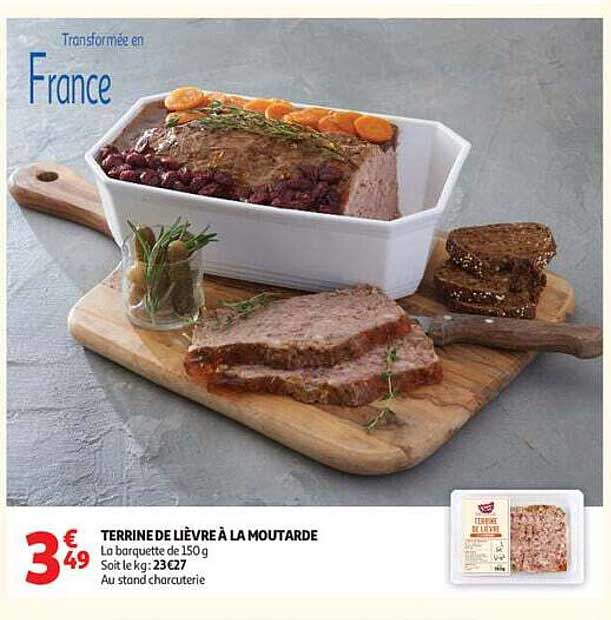TERRINE DE LIÈVRE À LA MOUTARDE