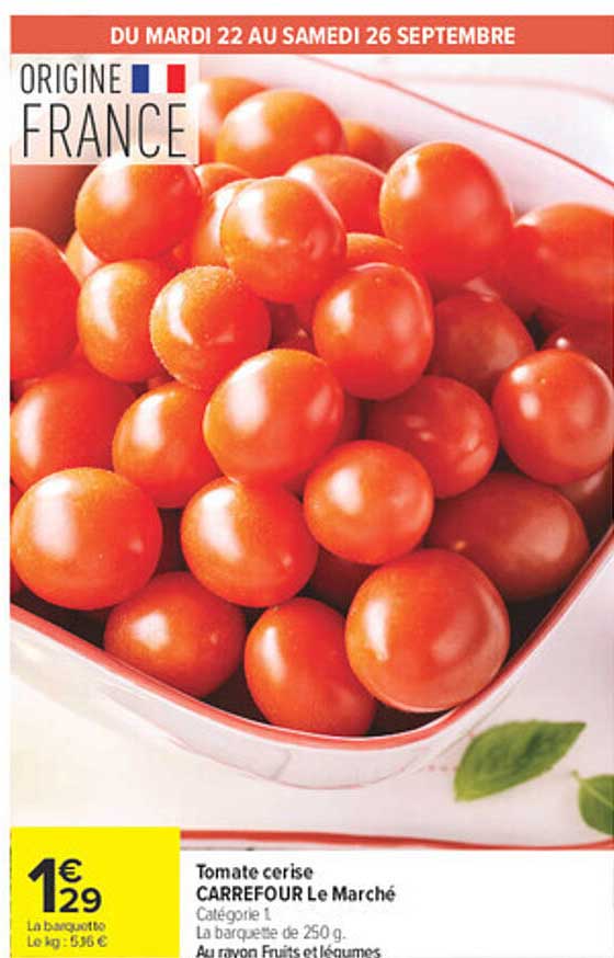 Tomate cerise CARREFOUR Le Marché