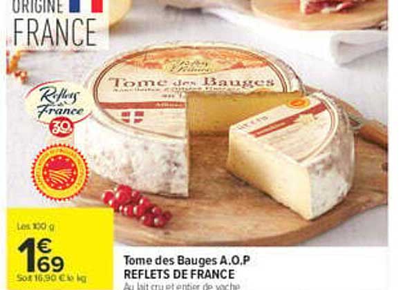 Tome des Bauges A.O.P REFLETS DE FRANCE