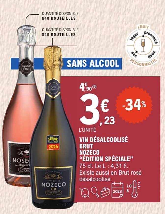 VIN DÉSALCOOLISÉ BRUT NOZECO “ÉDITION SPÉCIALE”