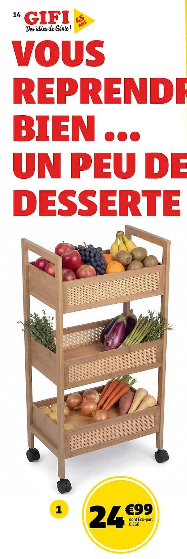 VOUS REPRENDREZ BIEN ... UN PEU DE DESSERTE