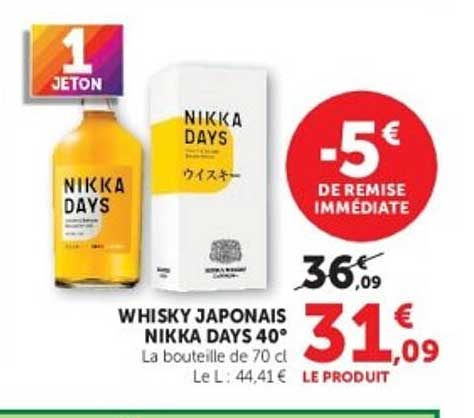 WHISKY JAPONAIS NIKKA DAYS 40°