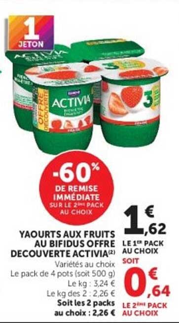 YAOURTS AUX FRUITS AU BIFIDUS OFFRE DECOUVERTE ACTIVIA(2)