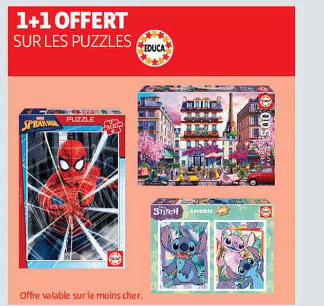 1+1 OFFERT SUR LES PUZZLES