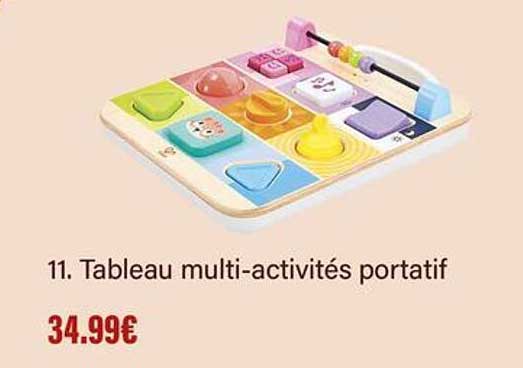 11. Tableau multi-activités portatif