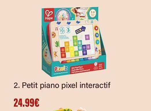 2. Petit piano pixel interactif