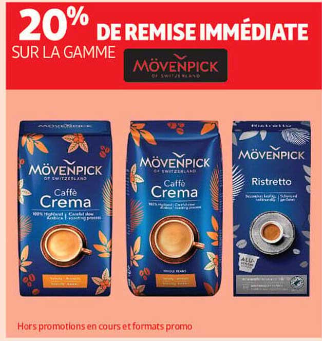 20% DE REMISE IMMÉDIATE SUR LA GAMME MÖVENPICK