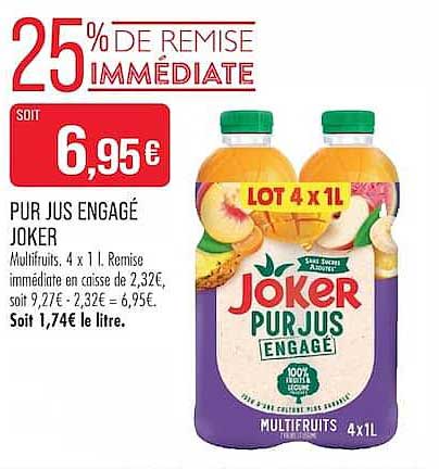 25% DE REMISE IMMÉDIATE