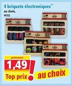 4 briquets électroniques